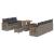 Set de canapele pentru grădină cu pernă 13 pcs Gri poliratan GartenMobel Dekor