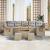 Set de canapele pentru grădină 13 pcs Beige și gri deschis GartenMobel Dekor