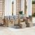 Set de canapele pentru grădină 13 pcs Beige și gri deschis GartenMobel Dekor