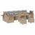 Set de canapele pentru grădină 13 pcs Beige și gri deschis GartenMobel Dekor