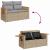 Set de canapele pentru grădină 13 pcs Beige și gri deschis GartenMobel Dekor