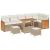 Set de canapele pentru grădină 11 pcs Bej și crem poliratan GartenMobel Dekor