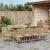 Set de masă pentru grădină 11 pcs Bej poliratan GartenMobel Dekor