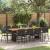 Set de masă pentru grădină 11 pcs Negru poliratan GartenMobel Dekor