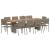 Set de masă pentru grădină 11 pcs Gri poliratan GartenMobel Dekor