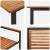 Set de masă pentru grădină 9 pcs Negru Lemn Solid de Acacia GartenMobel Dekor
