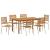 Set de masă pentru grădină 7 pcs Bej Lemn Solid de Acacia GartenMobel Dekor
