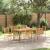 Set de masă pentru grădină 7 pcs Bej Lemn Solid de Acacia GartenMobel Dekor