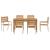 Set de masă pentru grădină 7 pcs Bej Lemn Solid de Acacia GartenMobel Dekor