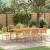Set de masă pentru grădină 9 pcs Bej Lemn Solid de Acacia GartenMobel Dekor