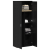 Bufet Stejar Negru 70 x 33.5 x 180 cm Lemn compozit GartenMobel Dekor