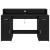 Birou cu sertar Stejar negru 140 x 55 x 91 cm Lemn compozit GartenMobel Dekor