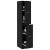 Cabinet de Apotecă Stejar negru 30 x 41 x 174.5 cm GartenMobel Dekor