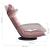 Scaun de podea pivotant, roz, catifea GartenMobel Dekor