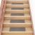 Covorașe autoadezive pentru scări, bej, dreptunghiulare, 30 buc., 60x25 cm GartenMobel Dekor