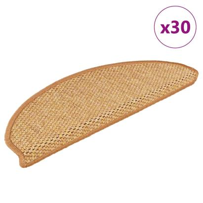 Covorașe scară autoadezive aspect sisal 30 buc 65x21x4 cm sisal GartenMobel Dekor