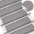 Covorașe autoadezive scări, 30 buc., argintiu, 65x21x4cm, sisal GartenMobel Dekor