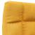 Scaun de podea pliabil, galben muștar, material textil GartenMobel Dekor