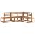 Set de canapele de exterior 4 Bucată natural GartenMobel Dekor