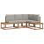 Set de canapele de exterior 4 Bucată Gri natural și deschis GartenMobel Dekor