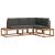 Set de canapele de exterior 4 Bucată Natural și Antracit GartenMobel Dekor