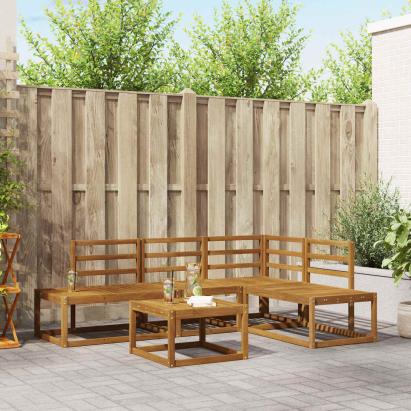 Set de canapele de exterior 5 Bucată natural GartenMobel Dekor