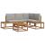 Set de canapele de exterior 5 Bucată Gri natural și deschis GartenMobel Dekor