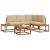 Set de canapele de exterior cu pernă 5 Bucată Natural și Bej GartenMobel Dekor
