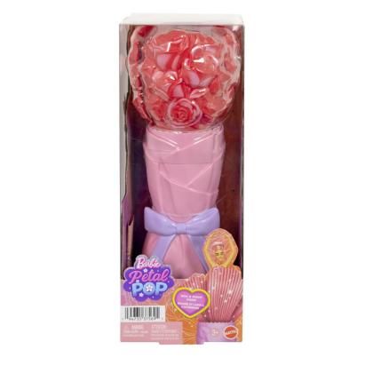 Set Barbie Petal Pop cu papusa, trandafir rosu si accesorii surpriza