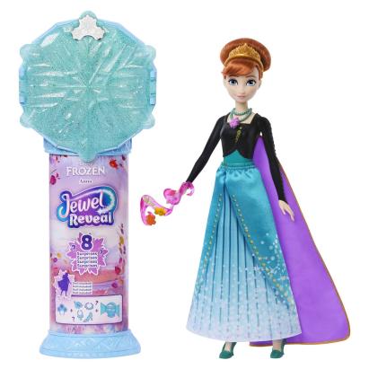 Papusa Anna Disney Frozen Jewel Reveal cu 8 surprize si accesorii