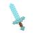 Sabie de diamant Minecraft Mattel, design pixelat, 46 cm