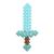 Sabie de diamant Minecraft Mattel, design pixelat, 46 cm