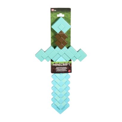 Sabie de diamant Minecraft Mattel, design pixelat, 46 cm