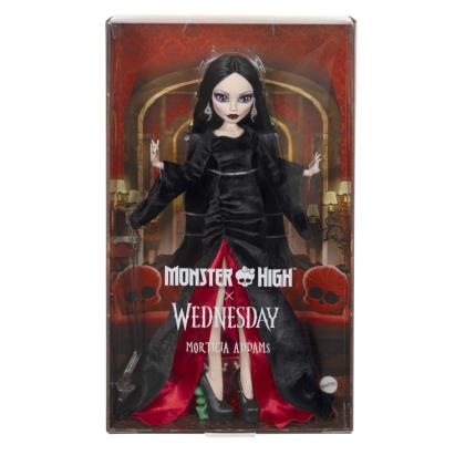 Papusa Monster High Wednesday Morticia Addams, colectie Mattel