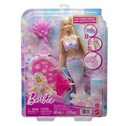 Păpușa Barbie Sirenă cu baloane de săpun, accesorii interactive