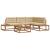 Set de canapele de exterior 5 Bucată Natural și Bej GartenMobel Dekor