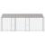 Cușcă pentru câini cu acoperiș Argintiu 600 x 200 x 256 cm GartenMobel Dekor