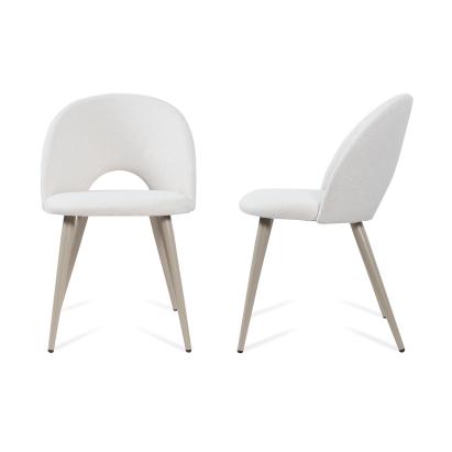 Esszimmerstuhl Karijoki 2er Set Webstoff Beige [en.casa]