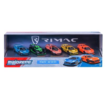 Set 5 mașinuțe metalice Majorette Rimac Nevera 7,5 cm