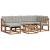 Set de canapele de exterior 7 pcs Gri natural și deschis GartenMobel Dekor