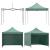 Pavilion pliabil gradina 3x3 m cu acoperis impermeabil si 3 pereti laterali, structura metalica, inaltime reglabila, verde