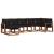 Set de canapele de exterior cu pernă 7 pcs Natural și Negru GartenMobel Dekor