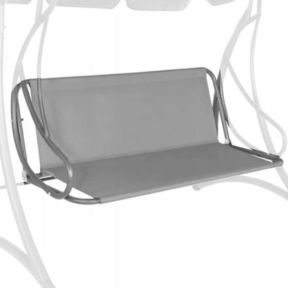 Husa pentru leagan de gradina mare, sezut si spatar, 130x100 cm, gri deschis