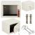 Seif standard cu cheie, 170x230x170 mm, Otel, Bej