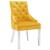 Scaune de bucătărie, 2 buc., galben, catifea GartenMobel Dekor