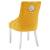 Scaune de bucătărie, 2 buc., galben, catifea GartenMobel Dekor
