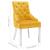 Scaune de bucătărie, 2 buc., galben, catifea GartenMobel Dekor