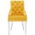 Scaune de bucătărie, 2 buc., galben, catifea GartenMobel Dekor