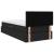 Pat cu saltea și spațiu de depozitare Negru 100 x 200 cm GartenMobel Dekor
