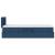 Pat cu saltea și spațiu de depozitare albastru 100 x 200 cm GartenMobel Dekor